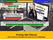 Tablet Screenshot of anuragjainclasses.com